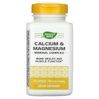 ราคา Nature's Way, Calcium & Magnesium, Mineral Complex, 250 mg, 250 Capsules (NWY-41311)