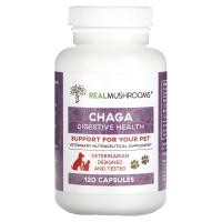 ราคา Real Mushrooms, Chaga, Support for Your Pet, 120 Capsules (RMS-06876)