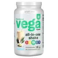 ราคา Vega, Plant-Based, Organic All-In-One Shake, French Vanilla, 24.3 oz (689 g) (VEG-00476)