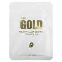 ราคา Lapcos, Hydra Collagen, 24K Gold Foil Premium Facial Beauty Mask, 1 Sheet, 0.88 oz (25 g) (LPC-02538)