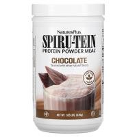 ราคา NaturesPlus, Spiru-tein Protein Powder Meal, Chocolate, 1.05 lbs (476 g) (NAP-04570)