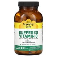 ราคา Country Life, Buffered Vitamin C, 1,000 mg, 100 Tablets (CLF-07061)