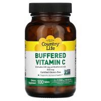 ราคา Country Life, Buffered Vitamin C, 500 mg, 100 Tablet (CLF-07051)