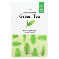 ราคา Etude, Green Tea Beauty Mask, 1 Sheet Mask, 0.67 fl oz (20 ml) (ETU-01625)