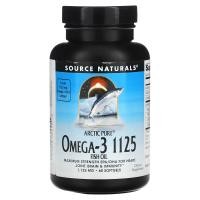 ราคา Source Naturals, Arctic Pure, Omega-3 Fish Oil, 1,125 mg, 60 Softgels (SNS-02417)
