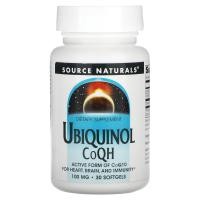 ราคา Source Naturals, Ubiquinol, CoQH, 100 mg, 30 Softgels (SNS-02115)