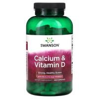 ราคา Swanson, Calcium & Vitamin D, 240 Capsules (SWV-11045)