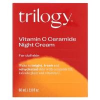 ราคา Trilogy, Vitamin C Ceramide Night Cream, 2 fl oz (60 ml) (TGY-38072)