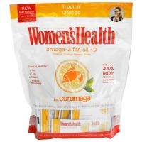 ราคา Coromega, Omega-3, Tropical Squeeze +D, Tropical Orange, 120 Packets, 2.5 g Each (ERB-45229)
