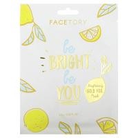 ราคา FaceTory, Be Bright Be You, Brightening Gold Foil Beauty Mask, 1 Sheet, 0.88 fl oz (26 g) (FCE-00806)