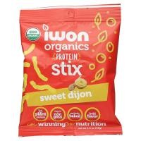 ราคา IWON Organics, Organics Protein Stix, Sweet Dijon, 8 Bags, 1.5 oz, (42 g) Each (IWN-00652)