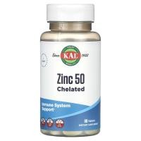 ราคา KAL, Zinc 50 Chelated, 90 Tablets (CAL-52642)