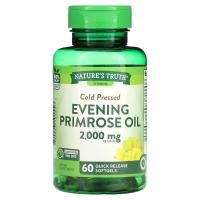 ราคา Nature's Truth, Cold Pressed, Evening Primrose Oil, 1,000 mg, 60 Quick Release Softgels (NTH-10155)