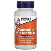 ราคา NOW Foods, Quercetin With Bromelain, 60 Veg Capsules (NOW-03091)