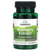 ราคา Swanson, Blueberry Extract, Standardized, 60 mg, 90 Capsules (SWV-14095)