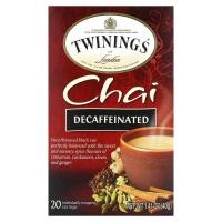 ราคา Twinings, Chai, Decaffeinated, 20 Individually Wrapped Tea Bags, 1.41 oz (40 g) (TWN-26758)