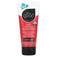 ราคา All Good Products, Kid's Mineral Sunscreen, SPF 30, 3 fl oz (89 ml) (ELH-00652)