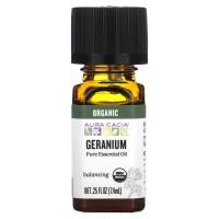 ราคา Aura Cacia, Organic Geranium, .25 fl oz (7.4 ml) (AUR-90808)
