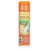 ราคา Badger Company, Cocoa Butter Lip Balm, Sweet Orange, 0.25 oz (7 g) (WSB-12503)