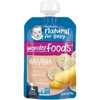 ราคา Gerber, Natural for Baby, Wonder Foods, 2nd Foods, Banana, 3.5 oz (99 g) (GBR-04455)