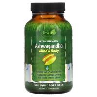 ราคา Irwin Naturals, Ashwagandha, Extra Strength, 60 Liquid Soft-Gels (IRW-59449)