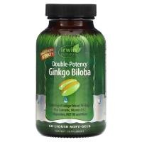 ราคา Irwin Naturals, Ginkgo Biloba, Double-Potency , 60 Liquid Soft-Gels (IRW-59352)