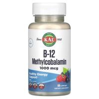 ราคา KAL, B-12 Methylcobalamin, Berry, 1,000 mcg, 60 Lozenges (CAL-53575)