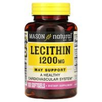 ราคา Mason Natural, Lecithin , 1,200 mg, 100 Softgels (MAV-05291)