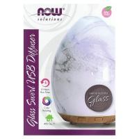 ราคา NOW Foods, Solutions, Glass Swirl USB Oil Diffuser, 1 Diffuser (NOW-07487)