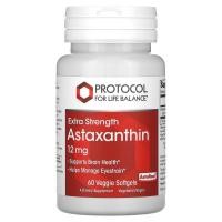 ราคา Protocol for Life Balance, Astaxanthin, Extra Strength, 12 mg, 60 Veggie Softgels (PRT-12253)