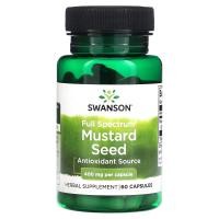 ราคา Swanson, Full Spectrum Mustard Seed, 400 mg, 60 Capsules (SWV-11262)
