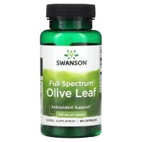 ราคา Swanson, Full Spectrum Olive Leaf, 400 mg, 60 Capsules (SWV-11280)