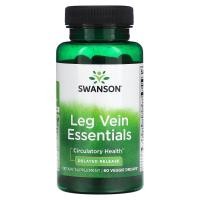 ราคา Swanson, Leg Vein Essentials, 60 Veggie DrCaps (SWV-07093)