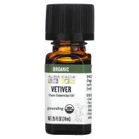 ราคา Aura Cacia, Pure Essential Oil, Organic Vetiver, 0.25 fl oz (7.4 ml) (AUR-90819)