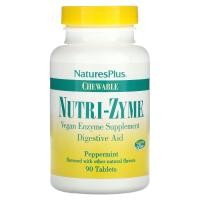 ราคา NaturesPlus, Chewable Nutri-Zyme, Peppermint, 90 Tablets (NAP-04455)