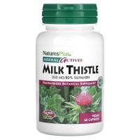 ราคา NaturesPlus, Herbal Actives, Milk Thistle, 250 mg, 60 Vegan Capsules (NAP-07228)