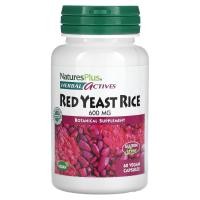 ราคา NaturesPlus, Herbal Actives, Red Yeast Rice, 600 mg, 60 Vegan Capsules (NAP-07246)