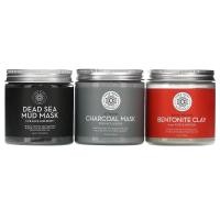 ราคา Pure Body Naturals, Natural Face Beauty Mask Collection, 3 Piece Set (PBY-00778)