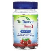 ราคา TruBiotics, Women's Probiotic + Collagen, Digestive, Urinary, Hair/Skin/Nails Health, Cran-Raspberry, 50 Gummies (TRB-00420)