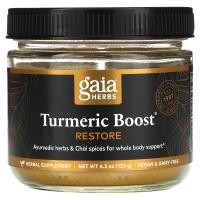 ราคา Gaia Herbs, Turmeric Boost, Restore, 4.3 oz (123 g) (GAI-15128)
