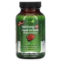 ราคา Irwin Naturals, Quick Energy Red Liquid-Gel Multi, 72 Liquid Soft-Gels (IRW-58922)