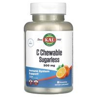 ราคา KAL, C Chewable Sugarless, Orange, 500 mg, 60 Chewables (CAL-67197)