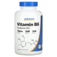 ราคา Nutricost, Vitamin B6, 100 mg , 240 Capsules (NCS-93318)