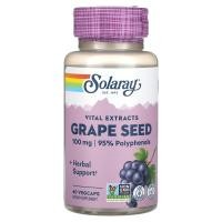 ราคา Solaray, Vital Extracts, Grape Seed , 100 mg , 60 VegCaps (SOR-27858)