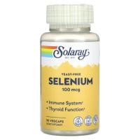 ราคา Solaray, Yeast-Free Selenium, 100 mcg, 90 VegCaps (SOR-04676)