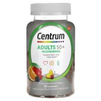 ราคา Centrum, Adults 50+ Multigummies, Assorted Natural Fruit, 90 Gummies (CEM-28424)