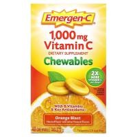 ราคา Emergen-C, Vitamin C Chewables, Orange Blast, 500 mg, 40 Chewable Tablets (ALA-32450)