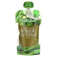 ราคา Happy Family Organics, Happy Baby, Clearly Crafted, 6+ Months, Green Beans, Pear & Spinach, 4 oz (113 g) (HAP-01364)
