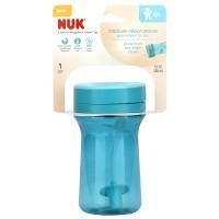 ราคา NUK, Everlast Weighted Straw Cup, 12+ Months, Teal, 10 oz (300 ml) (NUK-69941)