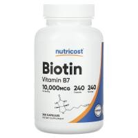 ราคา Nutricost, Biotin, 10,000 mcg, 240 Capsules (NCS-93166)